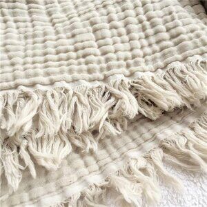 Muslin Blankets for Adults, Kids, 50"x60", 100% Organic Cotton Throw Blanket